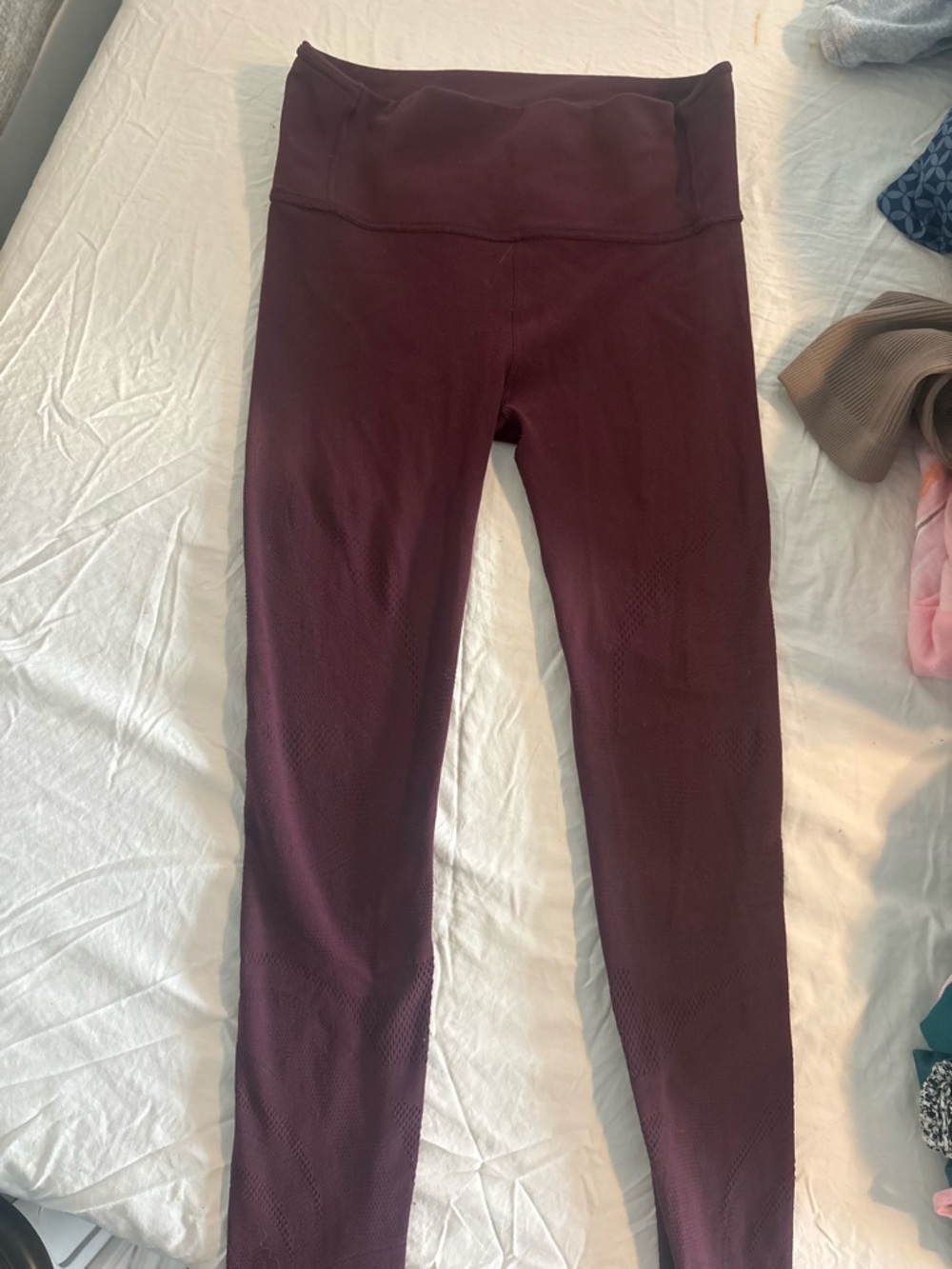 lululemon athletica Maroon High-Rise Leggings
